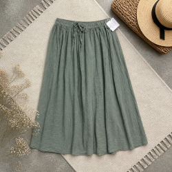 JUPE VOILE KAKI
