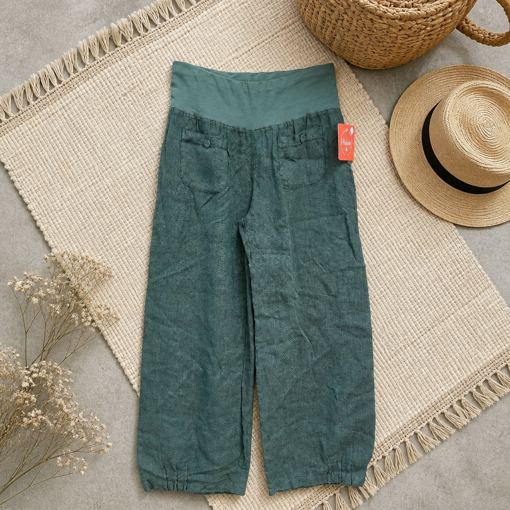 PANTALON LIN Kaki