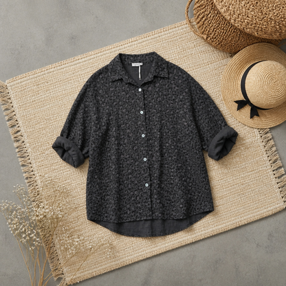 CHEMISE LEOPARD MARRON