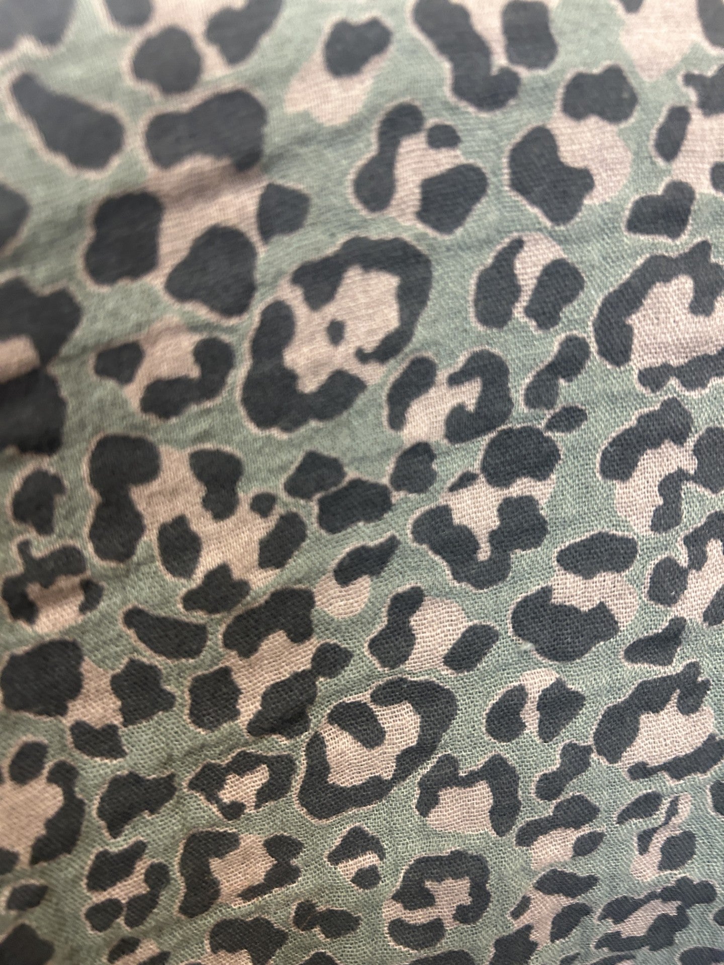 CHEMISE LEOPARD VERT