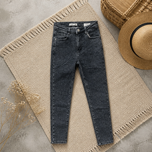 JEANS SLIM GRIS