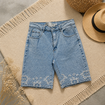SHORT Jeans Realty Brodé